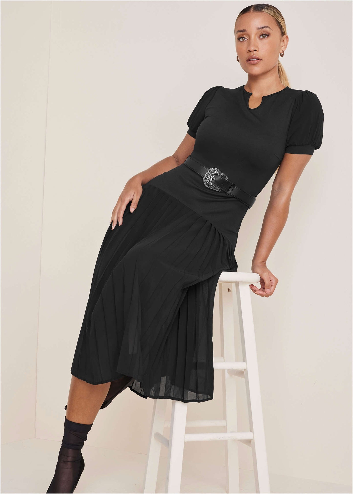 Belted Maxi Dress